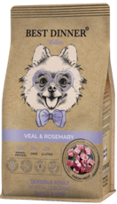 Best Dinner Holistic Veal & Rosemary Sensible Adult Hypoallergenic Small & Mini