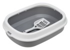 HOMECAT Frost Touch туалет для кошек с низким бортом и совком смоки
