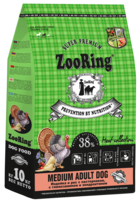ZooRing Medium Adult Dog Индейка и Рис с Пастернаком, с Глюкозамином и Хондроитином