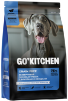Go'Kitchen Grain Free Лосось и Треска с Фруктами и Овощами для Щенков и Собак Всех Возрастов