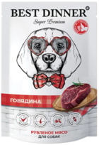 Best Dinner Говядина Рубленое Мясо для Собак (пауч)