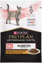 Pro Plan Veterinary Diets DM Diabetes Management Аппетитные Кусочки с Курицей (пауч)