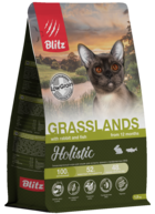 Blitz Holistic Grasslands with Rabbit and Fish for Cats