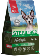 Blitz Holistic Sterilised with Duck and Rabbit for Cats