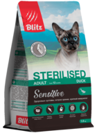 Blitz Sterilised Adult Sensitive Duck for Cats
