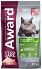 Award Weight Control Adult Rabbit, Turkey, Milk Thistle, Cranberry