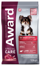 Award Toy Breed Support Small Adult Lamb, Turkey, Bilberry, Seaweed