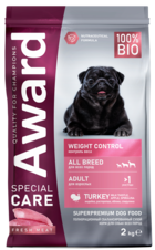 Award Weight Control All Breed Adult Turkey, Milk Thistle, Apple, Spirulina