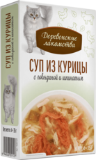 Деревенские Лакомства Суп из Курицы с Говядиной и Шпинатом