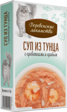 Деревенские Лакомства Суп из Тунца с Креветками и Крабом