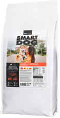 Smart Dog Индейка с Овощами для Взрослых Собак Средних и Крупных Пород с Чувствительным Пищеварением
