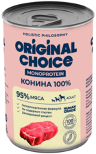 Original Choice Monoprotein Конина 100% Adult (банка)