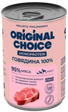 Original Choice Monoprotein Говядина 100% Adult (банка)