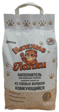 Нежные Лапки Эконом Наполнитель для Кошачьих Туалетов с Ароматом Зеленого Чая
